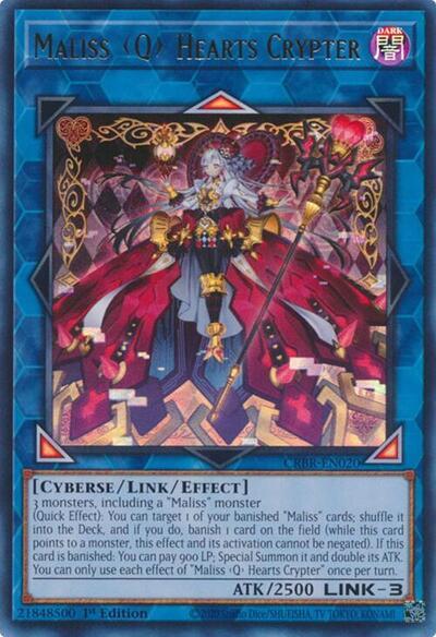 Maliss Q Hearts Crypter [CRBR-EN020] Ultra Rare - Yu-Gi-Oh!