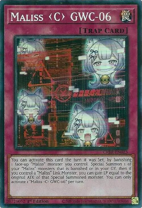 Maliss C GWC-06 (SR) [CRBR-EN023] Super Rare - Yu-Gi-Oh!