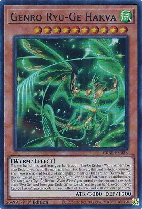Genro Ryu-Ge Hakva [CRBR-EN033] Super Rare - Yu-Gi-Oh!