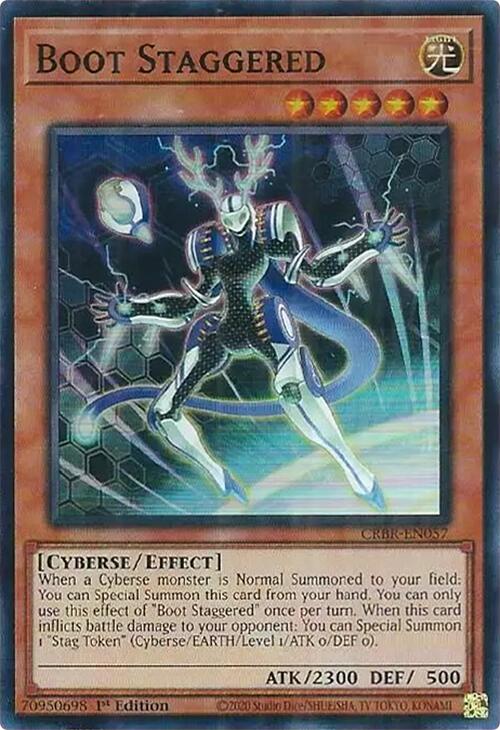 Boot Staggered (SR) [CRBR-EN057] Super Rare - Yu-Gi-Oh!
