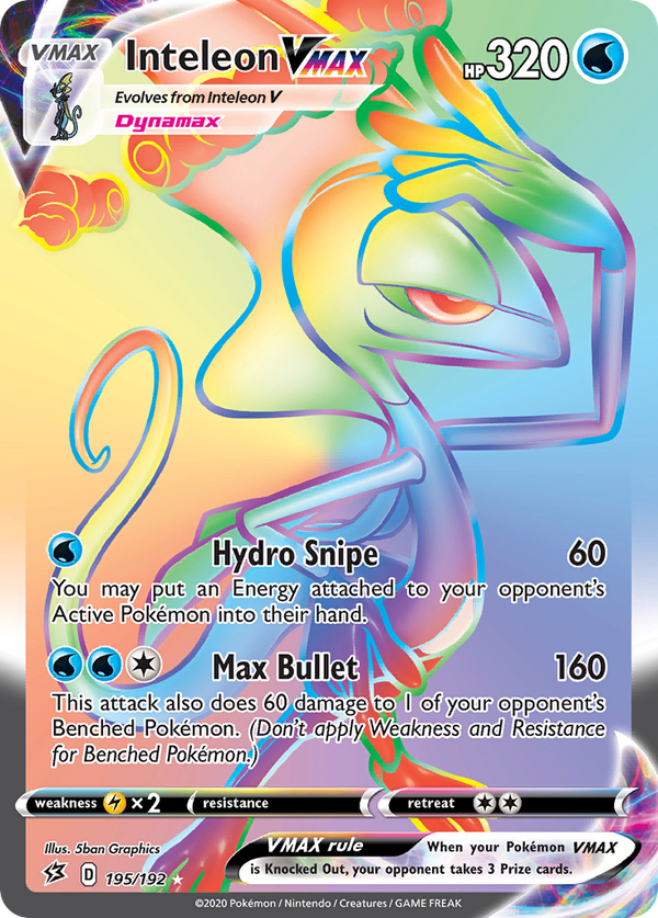 Inteleon VMAX (195/192) [Sword & Shield: Rebel Clash] - Pokémon