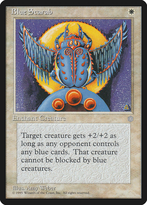 Blue Scarab [Ice Age] - Magic: The Gathering