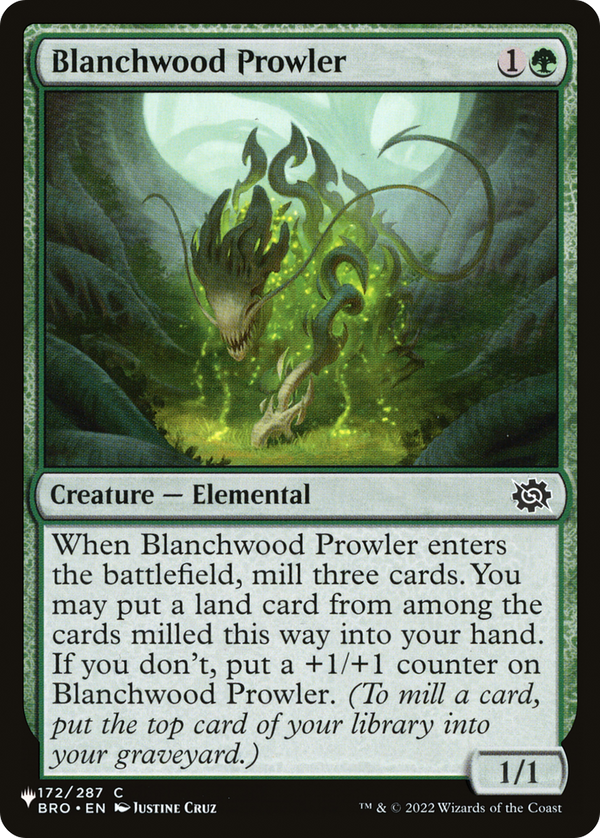 Blanchwood Prowler [The List] - Magic: The Gathering