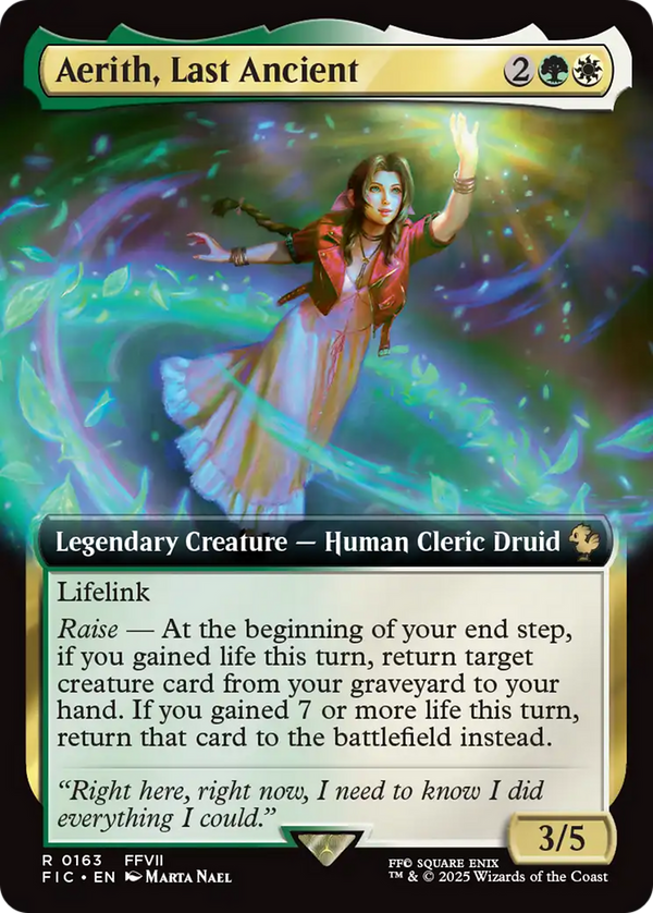 Aerith, Last Ancient (Extended Art) [FINAL FANTASY Commander] - Magic: The Gathering