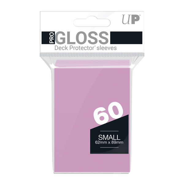 Ultra PRO: Small 60ct Sleeves - PRO-Gloss (Pink) - Ultra PRO