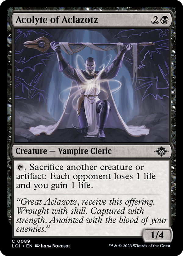 Acolyte of Aclazotz [The Lost Caverns of Ixalan] - Magic: The Gathering