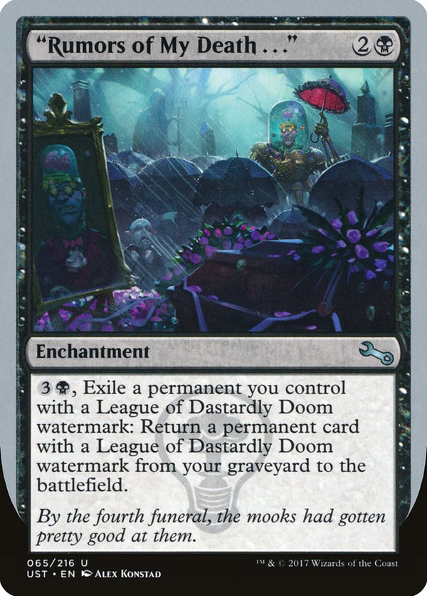 "Rumors of My Death . . ." [Unstable] - Magic: The Gathering