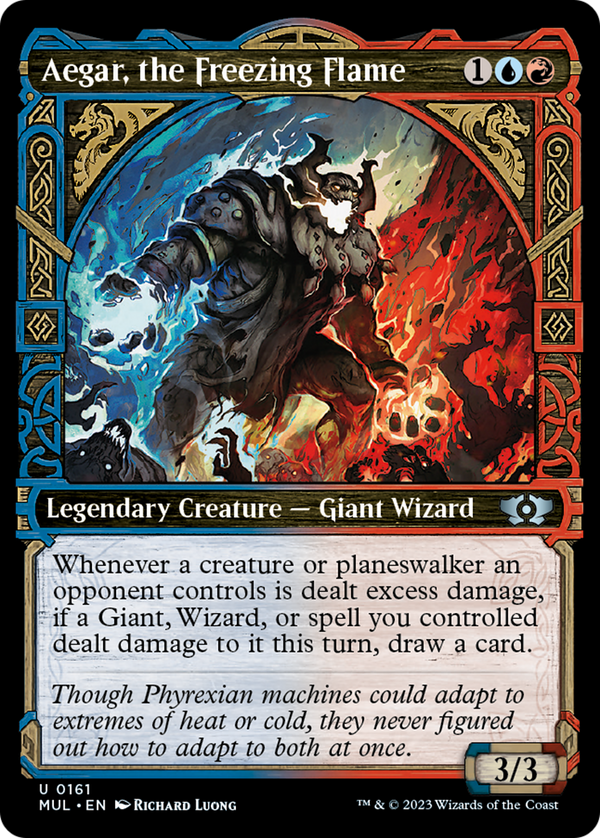 Aegar, the Freezing Flame (Halo Foil) [Multiverse Legends] - Magic: The Gathering