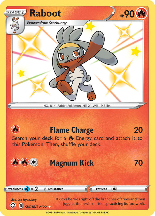 Raboot (SV016/SV122) [Sword & Shield: Shining Fates] - Pokémon