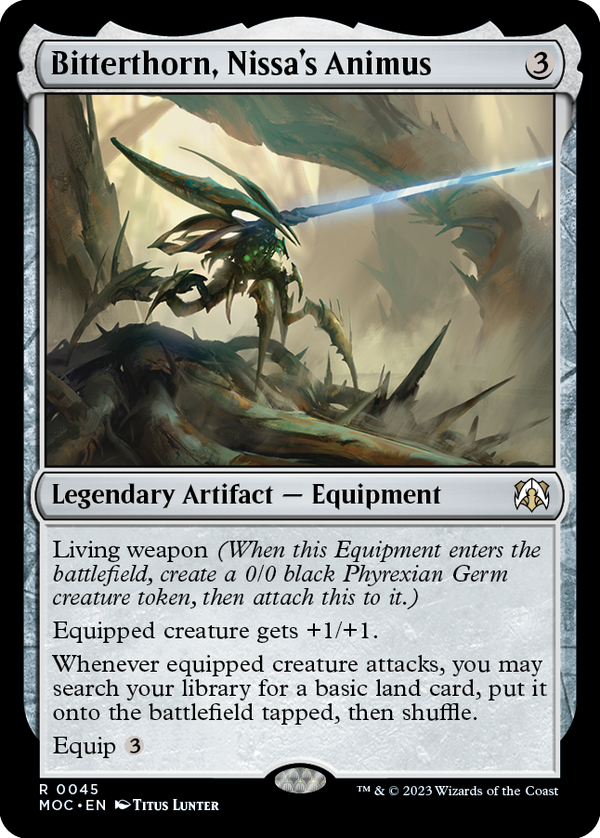 Bitterthorn, Nissa's Animus [March of the Machine Commander] - Magic: The Gathering