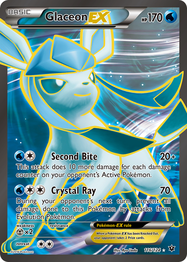 Glaceon EX (116/124) [XY: Fates Collide] - Pokémon