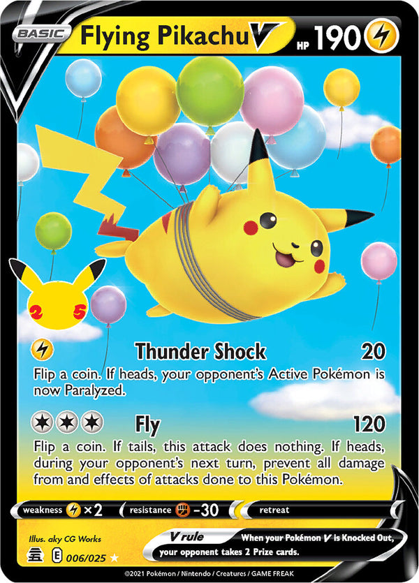 Flying Pikachu V (006/025) [Celebrations: 25th Anniversary] - Pokémon