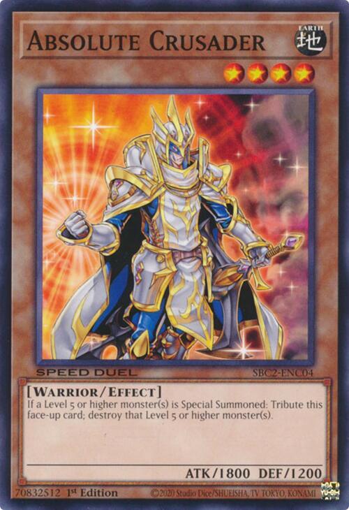 Absolute Crusader (SBC2-ENC04) [Common] - Yu-Gi-Oh!