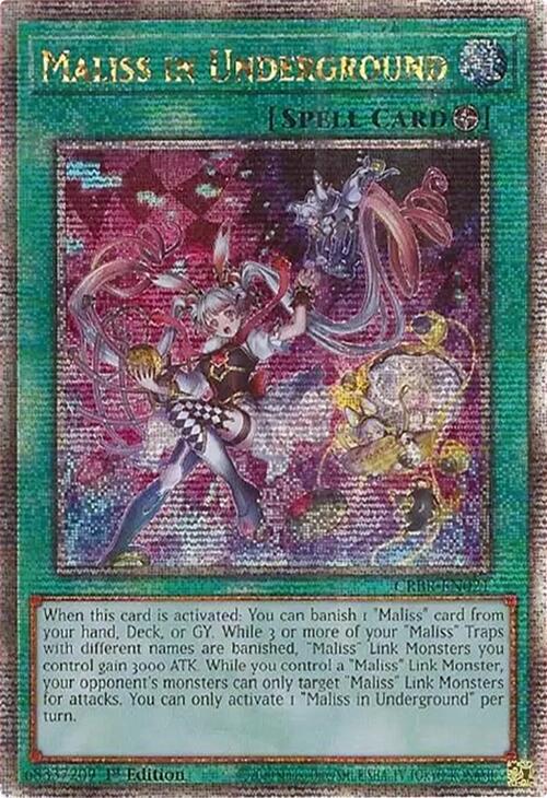 Maliss in Underground (Quarter Century Secret Rare) [CRBR-EN021] Quarter Century Secret Rare - Yu-Gi-Oh!