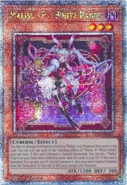 Maliss P White Rabbit (Quarter Century Secret Rare) [CRBR-EN015] Quarter Century Secret Rare - Yu-Gi-Oh!