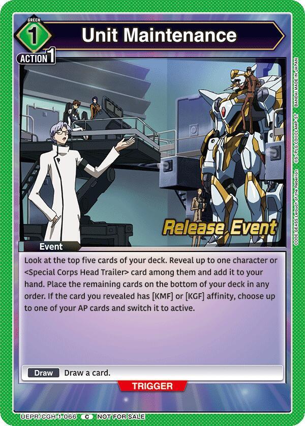 Unit Maintenance