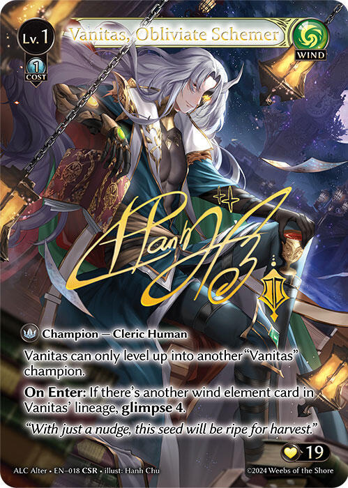Vanitas, Obliviate Schemer (CSR)