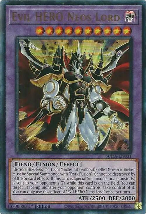 Evil HERO Neos Lord [SUDA-EN031] Ultra Rare - Yu-Gi-Oh!