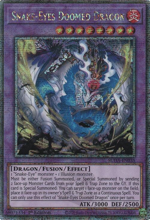 Snake-Eyes Doomed Dragon (Quarter Century Secret Rare)