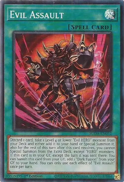 Evil Assault [SUDA-EN052] Super Rare - Yu-Gi-Oh!