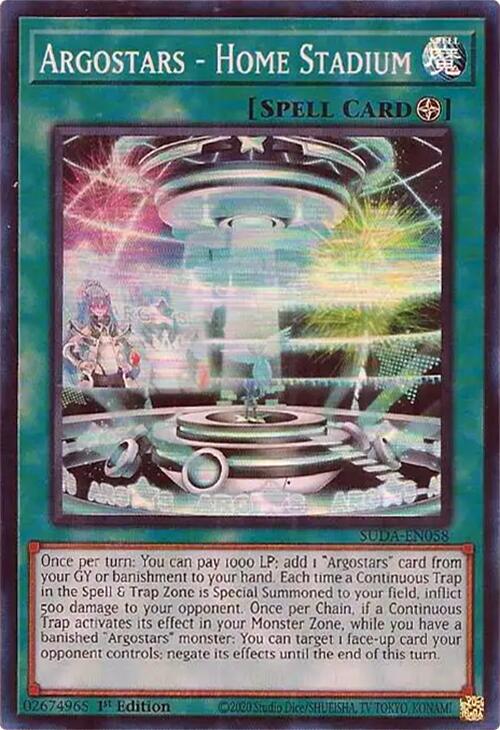 Argostars - Home Stadium [SUDA-EN058] Super Rare - Yu-Gi-Oh!