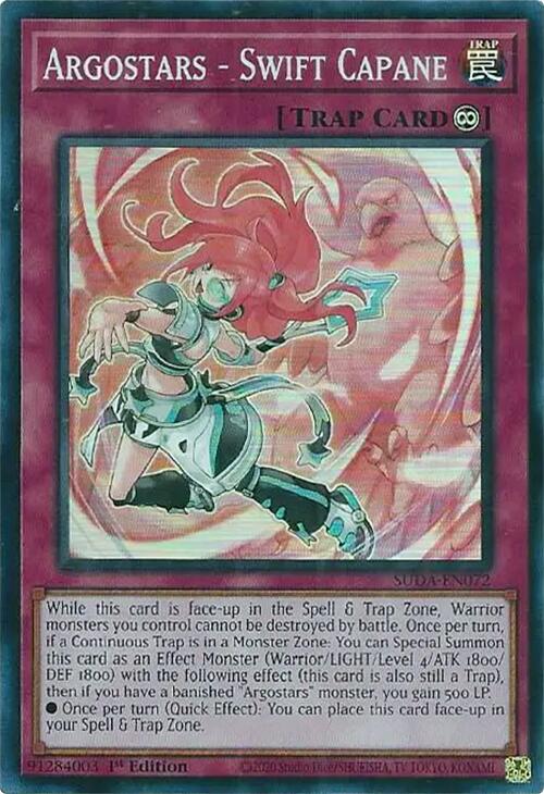 Argostars - Swift Capane [SUDA-EN072] Super Rare - Yu-Gi-Oh!