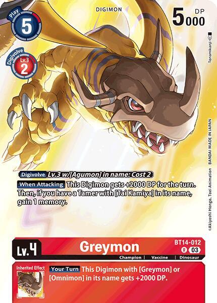 Greymon (Omnimon Binder Set)