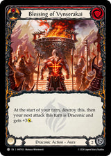 Blessing of Vynserakai (Red) [HNT163] (The Hunted)  Rainbow Foil - Flesh And Blood