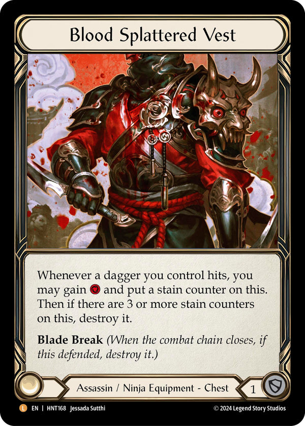 Blood Splattered Vest [HNT168] (The Hunted)  Rainbow Foil - Flesh And Blood