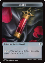 Blood // Vampire (0007) Double-Sided Token [Innistrad Remastered Tokens] - Magic: The Gathering