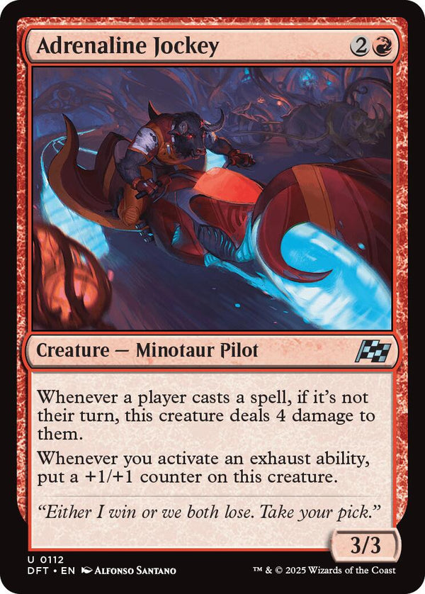 Adrenaline Jockey [Aetherdrift] - Magic: The Gathering