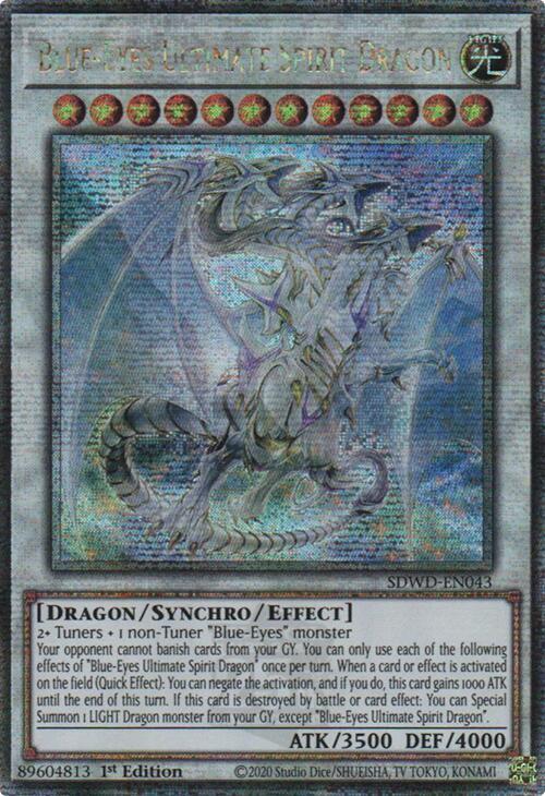 Blue-Eyes Ultimate Spirit Dragon (Quarter Century Secret Rare) (SDWD-EN043) - Yu-Gi-Oh!