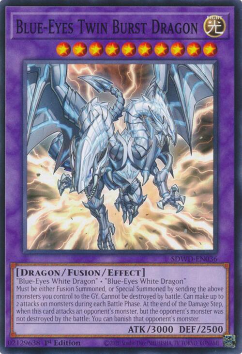Blue-Eyes Twin Burst Dragon (SDWD-EN036) [Common] - Yu-Gi-Oh!