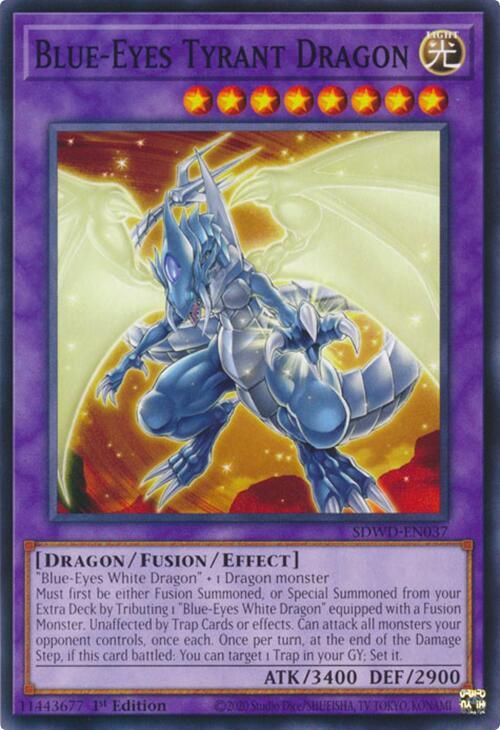 Blue-Eyes Tyrant Dragon (SDWD-EN037) [Common] - Yu-Gi-Oh!