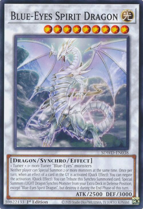 Blue-Eyes Spirit Dragon (SDWD-EN038) [Common] - Yu-Gi-Oh!