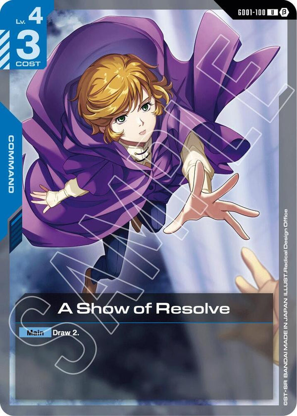 A Show of Resolve - Gundam Card Game