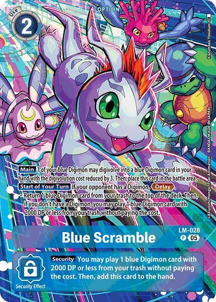 Blue Scramble (Alternate Art) - Digimon Card Game