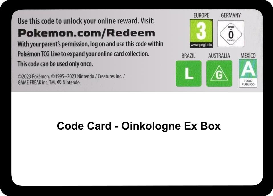 Code Card - Oinkologne ex Box