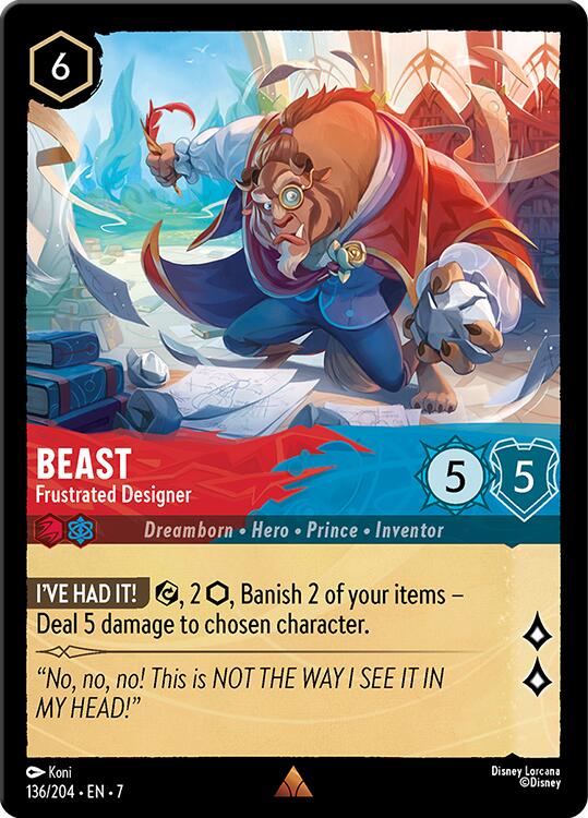 Beast - Frustrated Designer (136/204) [Archazia's Island] - Disney