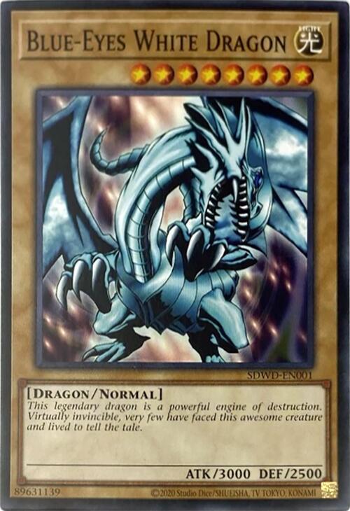 Blue-Eyes White Dragon (SDWD-EN001) (Unlimited Misprint) [Common] - Yu-Gi-Oh!