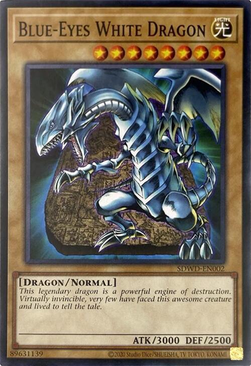Blue-Eyes White Dragon (SDWD-EN002) (Unlimited Misprint) [Common] - Yu-Gi-Oh!