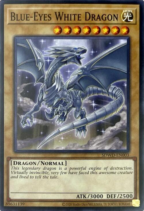 Blue-Eyes White Dragon (SDWD-EN003) (Unlimited Misprint) [Common] - Yu-Gi-Oh!