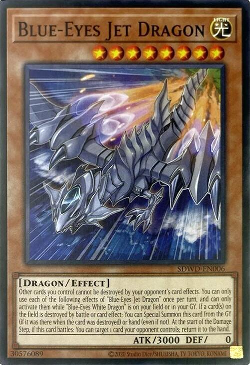 Blue-Eyes Jet Dragon (Unlimited Misprint) (SDWD-EN006) [Common] - Yu-Gi-Oh!