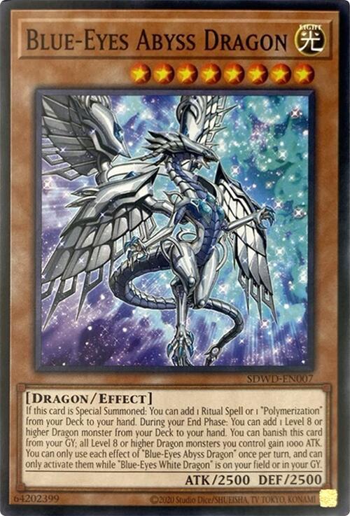 Blue-Eyes Abyss Dragon (Unlimited Misprint) (SDWD-EN007) [Common] - Yu-Gi-Oh!