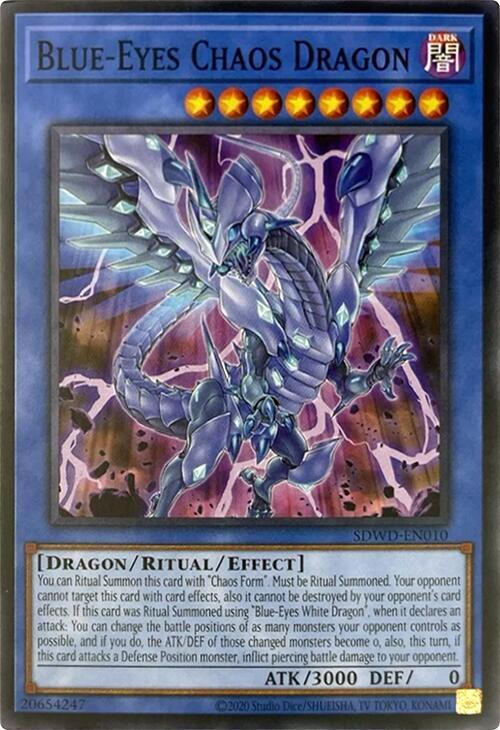 Blue-Eyes Chaos Dragon (Unlimited Misprint) (SDWD-EN010) [Common] - Yu-Gi-Oh!