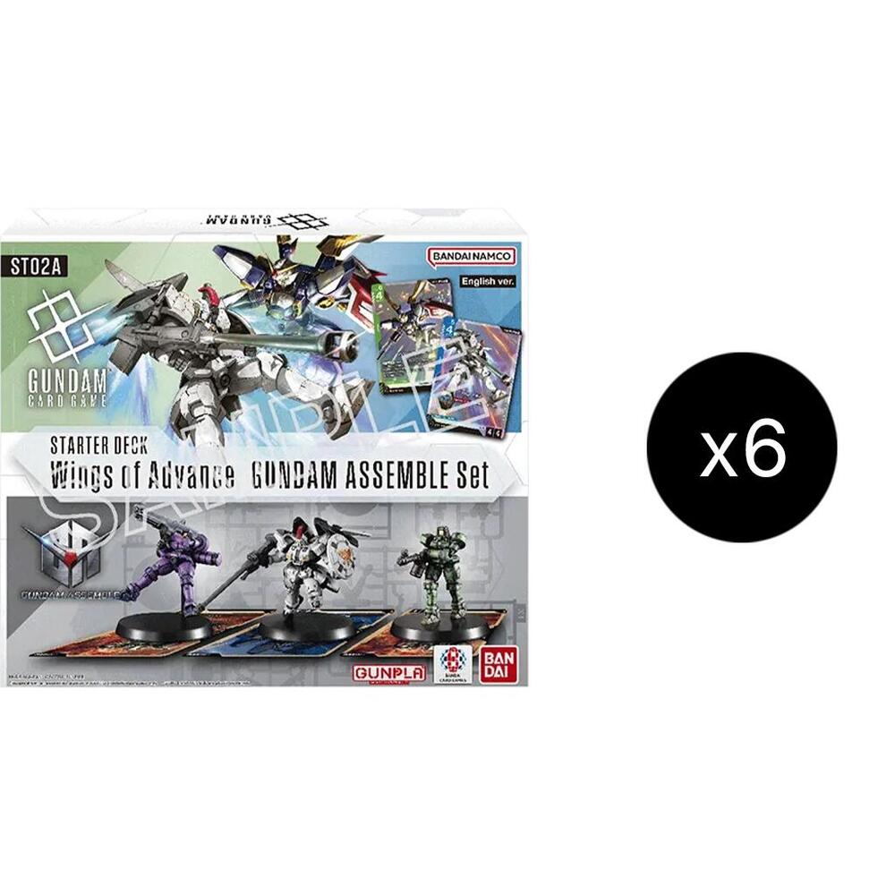 Starter Deck 02: Wings of Advance - Gundam Assemble Starter Set Display