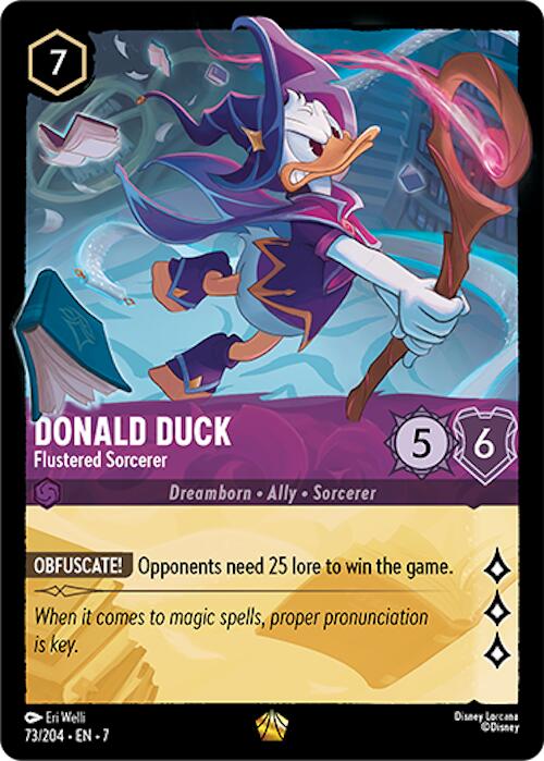 Donald Duck - Flustered Sorcerer (73/204) [Archazia's Island] - Disney