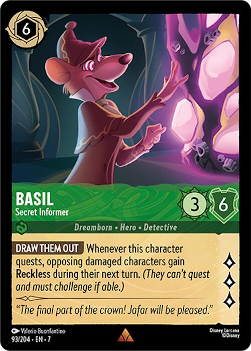 Basil - Secret Informer (93/204) [Archazia's Island] - Disney