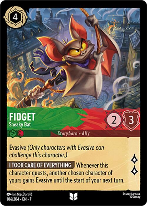 Fidget - Sneaky Bat (106/204) [Archazia's Island]