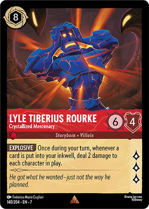 Lyle Tiberius Rourke - Crystallized Mercenary (140/204) [Archazia's Island] - Disney